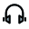 Professional grade music headphones with a medium capping icon
