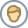 Usuário masculino tipo de pele com círculo 3 icon