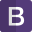 Bootstrap a free and open-source CSS framework icon