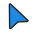 синий указатель icon