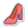 Женская обувь - вид в три четверти icon