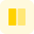 Large vertical grids box frame columns layout icon