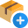 Add parcel item from logistic website portal icon
