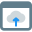 Cloud Computing upload button under the landing page template icon