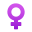 여성 기호 이모티콘 icon