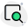 Find and lookup on internet with magnifying glass icon