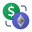 Échanger de l&#39;argent Ethereum icon