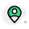 Map location pin for user working remotely icon