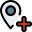 Local Hospital location navigation isolated on a white background icon