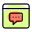 Messenger for chatting application for internet browser template icon