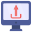 외부-온라인-업로드-인터넷-보안-및-통신-벡터slab-플랫-벡터slab icon