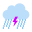 tempesta con forte pioggia icon
