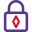 Ethereum lock with encryption and digital security transaction icon