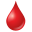 emoji goccia di sangue icon