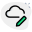 Edit cloud application internal setting isolated on a white background icon