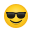lächelndes Gesicht mit Sonnenbrille icon