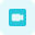 Video camera button for digital recording interface icon