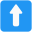 Up arrow direction for the forward place in the lane icon