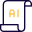 Artificial intelligence program on paper isolated on a white background icon