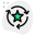 Favorite media transfer with star and loop arrows logotype icon