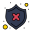 Unsecured Shield icon