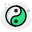 Yin Yang a concept of dualism in ancient Chinese philosophy icon