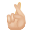 doigts croisés-peau-claire icon