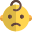 Frowning baby with sad face expression emoticons icon