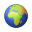 Globe Showing Europe Africa icon