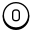 Circled O icon