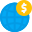 Browser and money trade online and worldwide icon