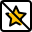 Star crossed, feedback star rating for online portfolio. icon