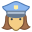 경찰 여성 icon