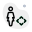 Moving cursor in all direction on company operation portal icon