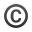 emoji de direitos autorais icon
