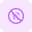 Opening up the dentistry is banned isolated on a white background icon