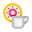 Donut coffee icon