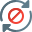 Cancel of block data transfer from device to device icon