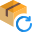 Re-attempt delivery of parcel item from logistic website portal icon