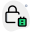 Notes protected with a safety guard for private access icon