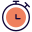 Stopwatch for gaming records and threshold icon