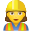 Женщина строитель icon