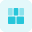 Five section frame column grid panel layout icon