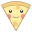 Pizza kawaii icon