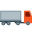 vista lateral do semi-caminhão icon