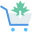 shopping plant icon