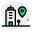 Corporate office location pin point logotype layout icon