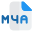 M4A is a file extension for an audio file encoded with advanced audio coding AAC icon