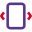 Operating system interface with slider movable in horizontal direction icon