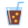 Tasse mit Strohhalm icon